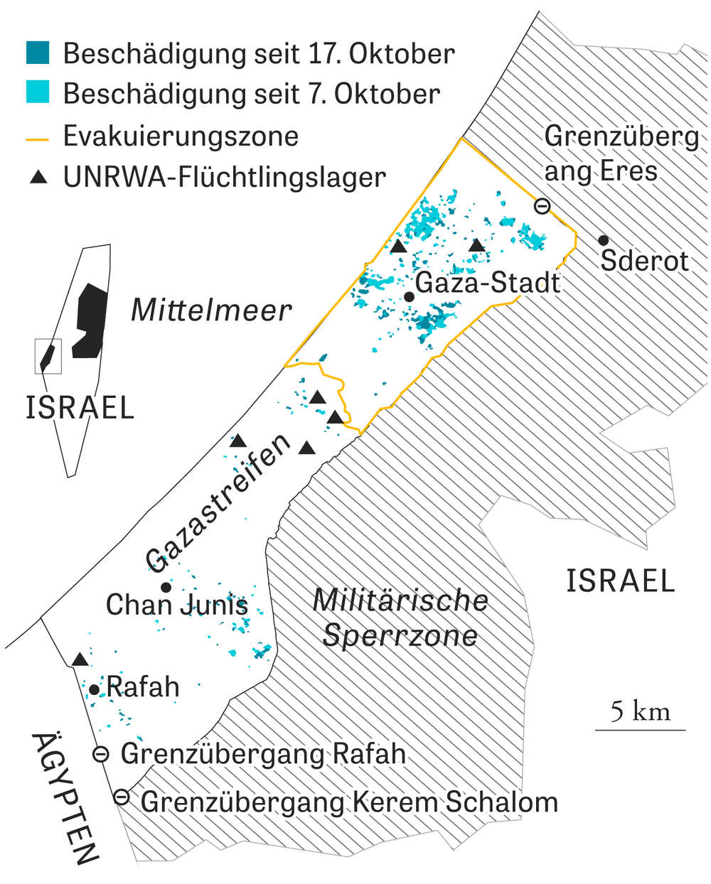 Gazastreifen Gaza ist kein Land das plötzlich in den Krieg gestürzt