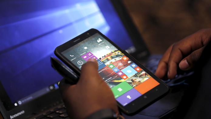 Smartphone mit dem Betriebssystem Windows Phone