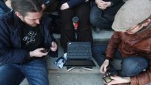 ACTA-Gegner in Berlin
