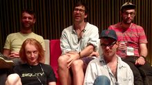 Mostly Robot sind Timothy Exile, Jeremy Ellis, Jamie Lidell, Mr Jimmy und DJ Shiftee (von links).