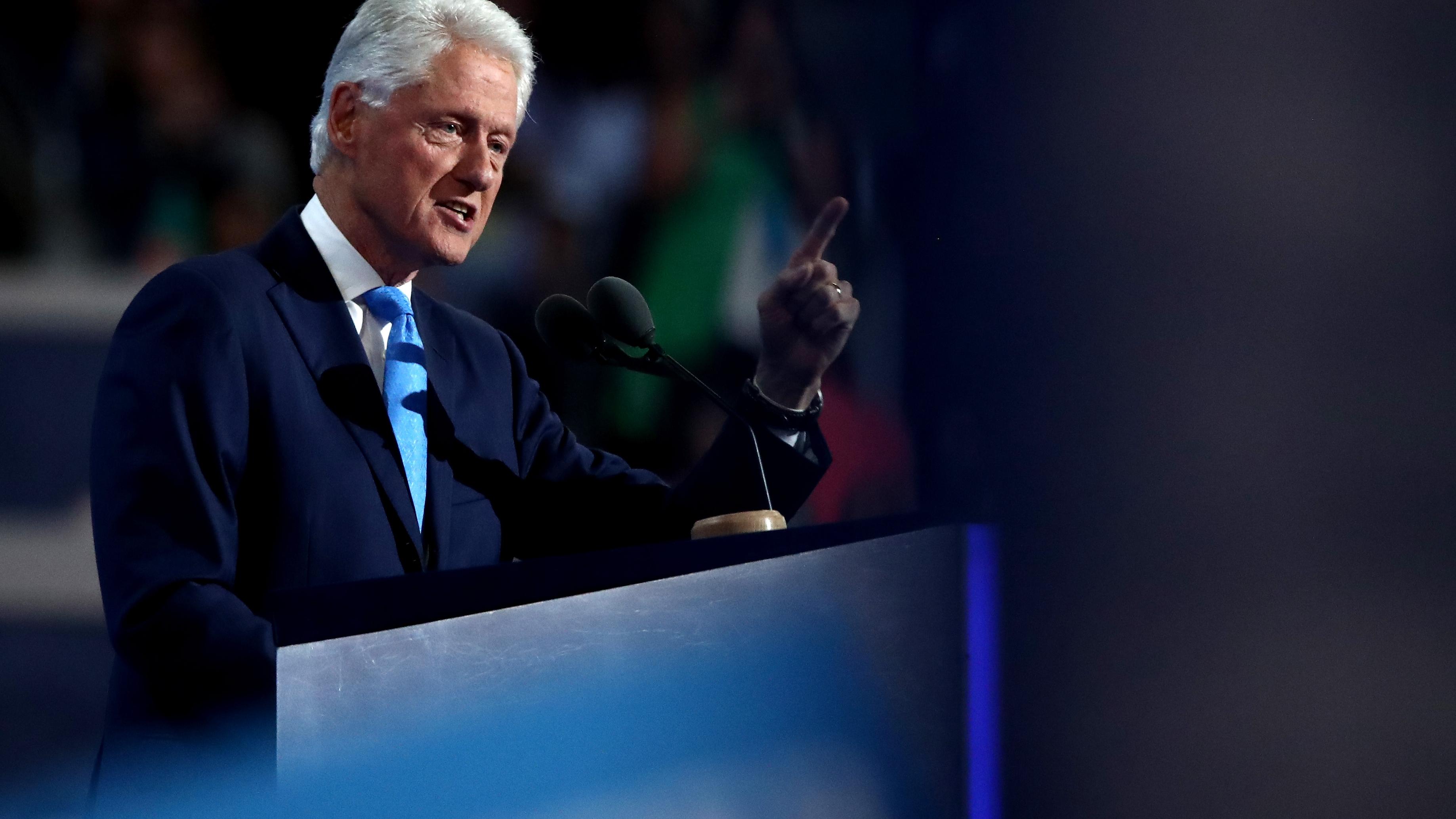 Bill Clinton: Bill Clinton auf dem Parteitag der Demokraten in Philadelphia