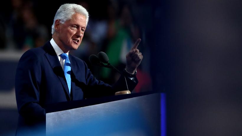 Bill Clinton: Bill Clinton auf dem Parteitag der Demokraten in Philadelphia