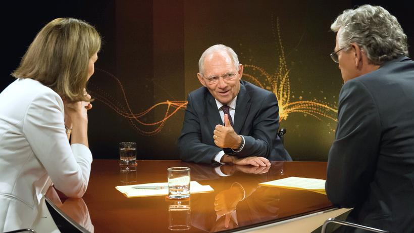 Wolfgang Schäuble: Der Bundesfinanzminister zu Gast in der ZDF-Sendung "Was nun, Herr Schäuble?": 