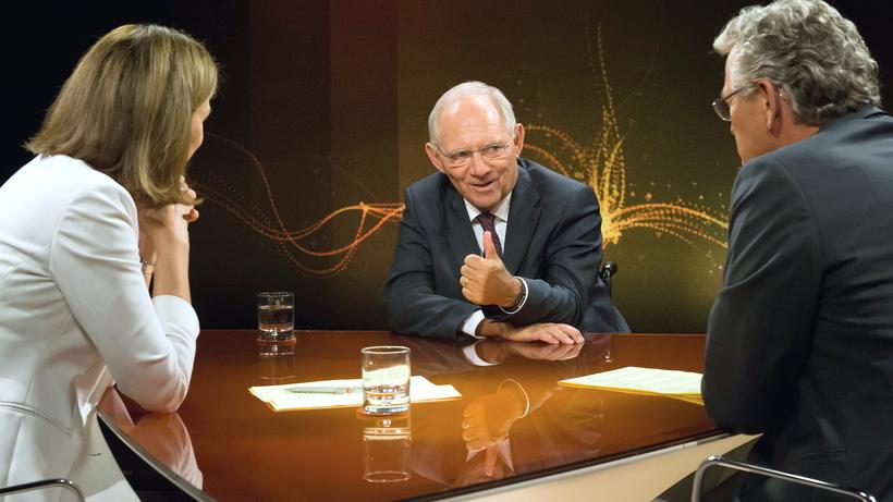 Wolfgang Schäuble: Der Bundesfinanzminister zu Gast in der ZDF-Sendung "Was nun, Herr Schäuble?": 