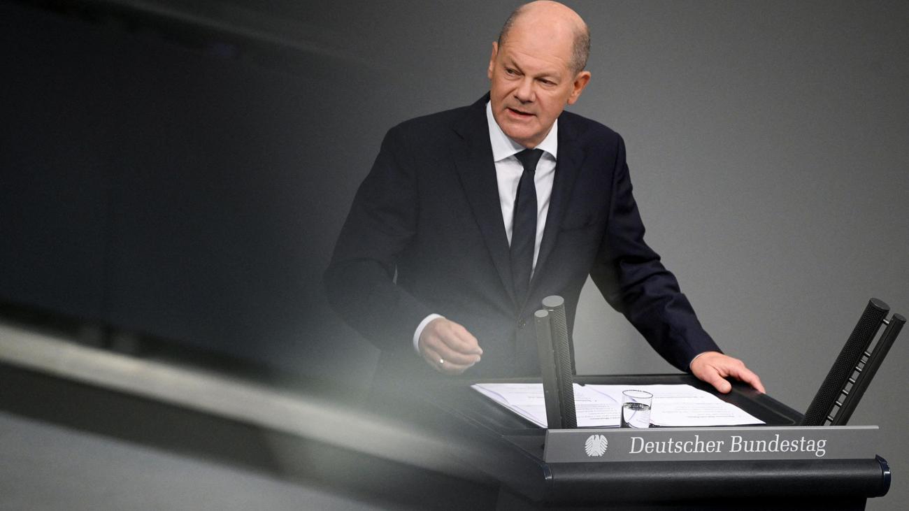 Bundeskanzler Olaf Scholz Gibt Regierungserkl Rung Zum Bevorstehenden