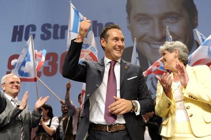 FPÖ: Parteichef Heinz-Christian Strache am FPÖ-Parteitag in Graz