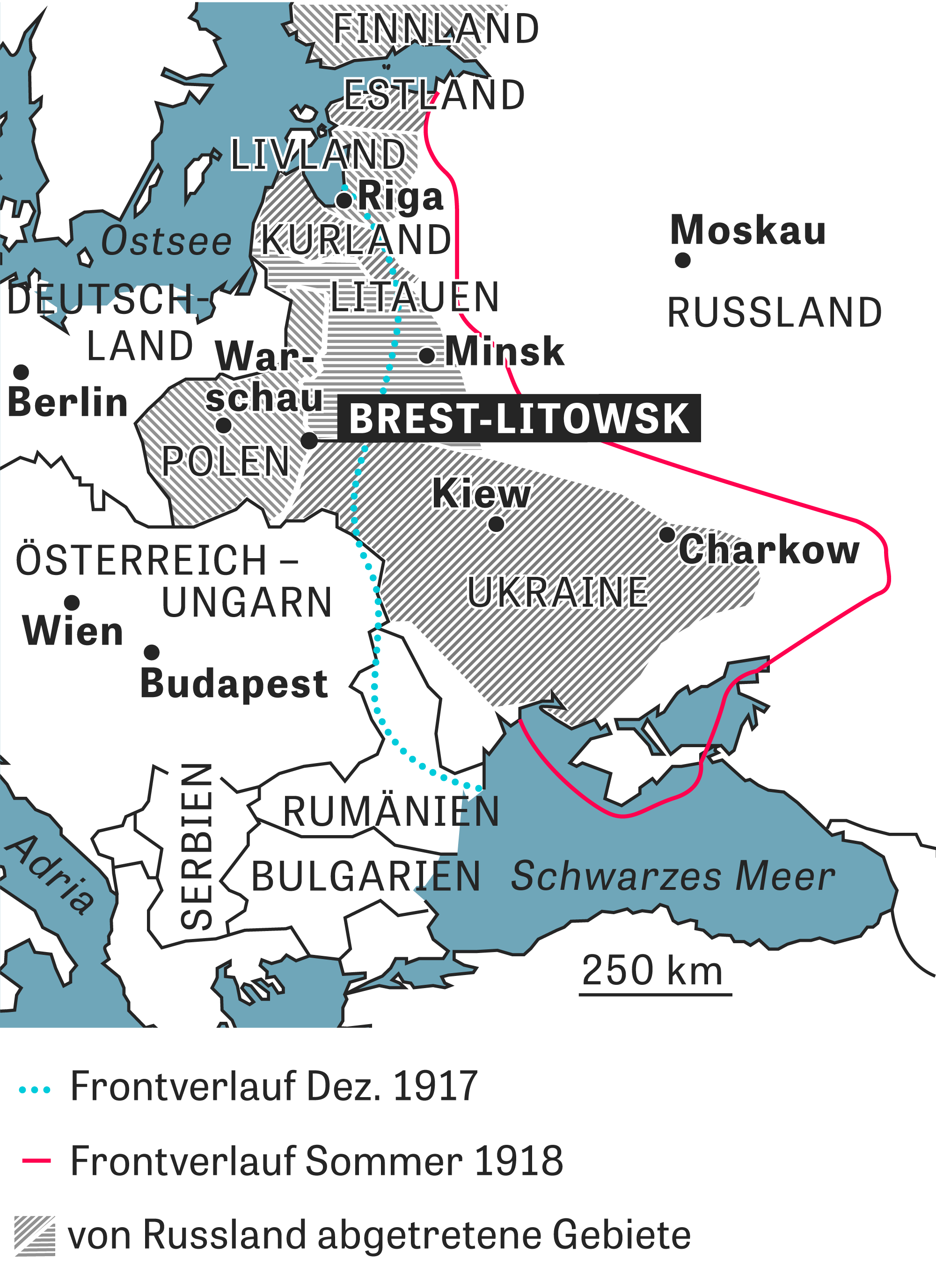 Friedensvertrag von Brest-Litowsk: Ein Schandfrieden ...