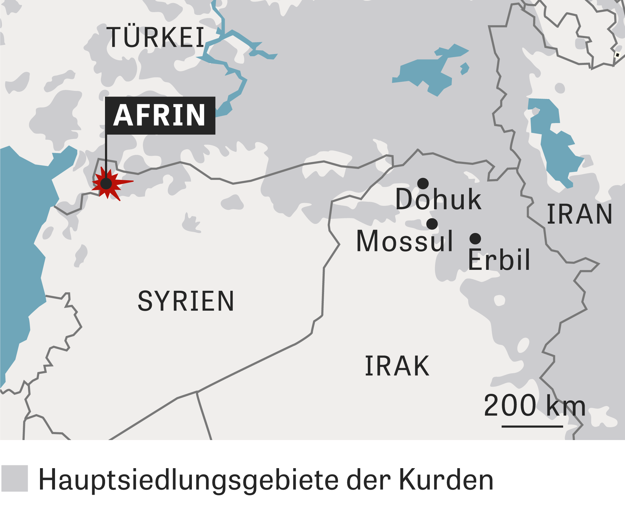 Afrin Karte | Karte