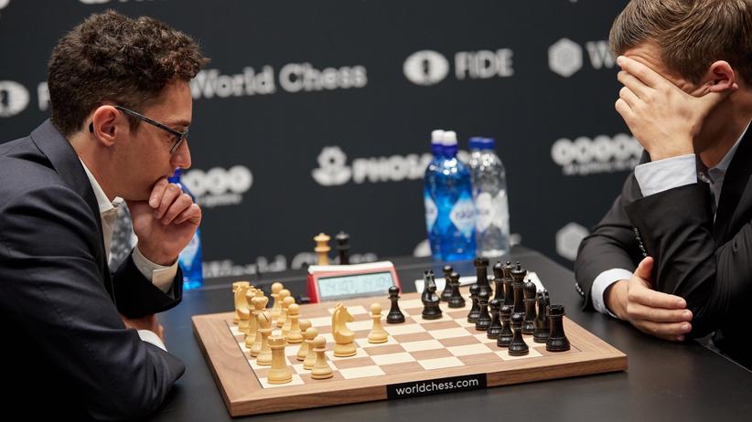 Schwach-WM: Magnus Carlsen (r.) und Fabiano Caruana