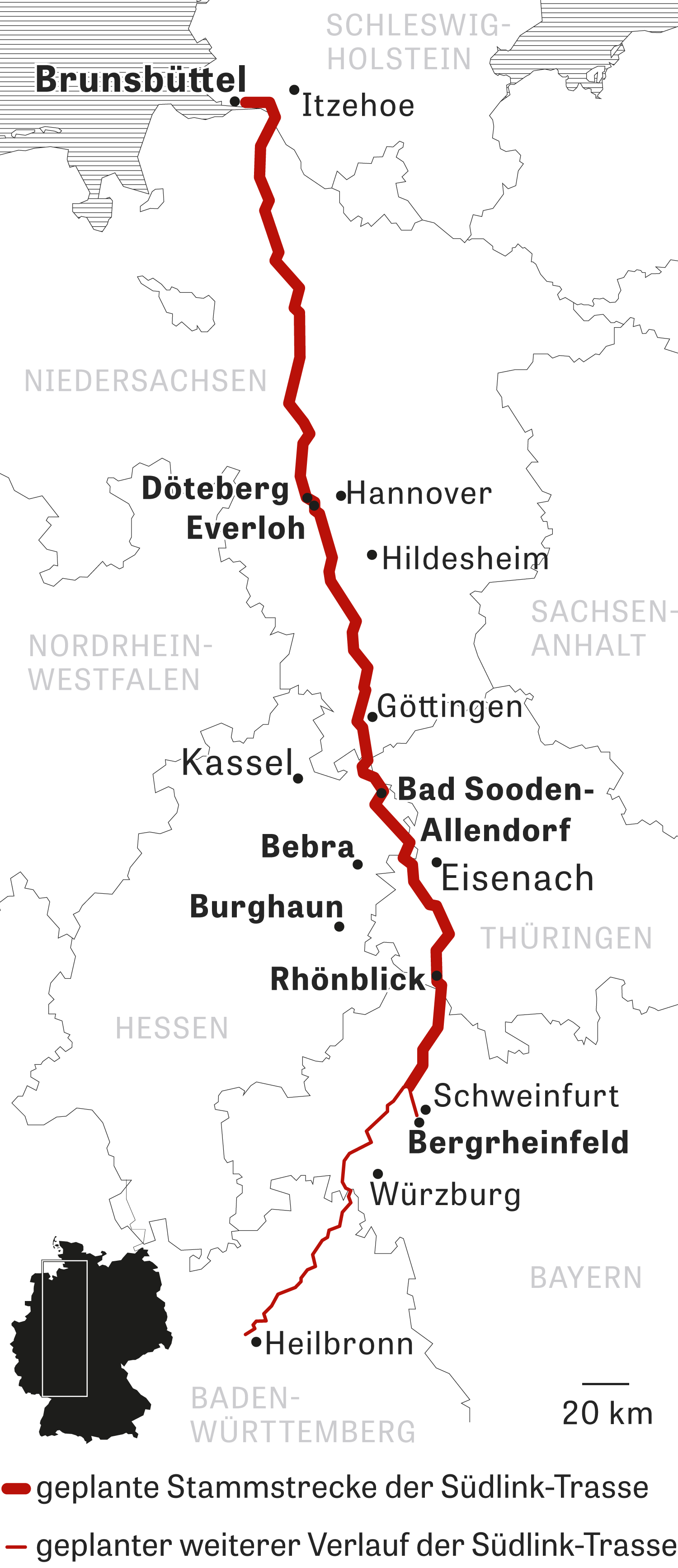 Stromtrasse Südlink: Auf der deutschen Protestlinie | ZEIT ONLINE