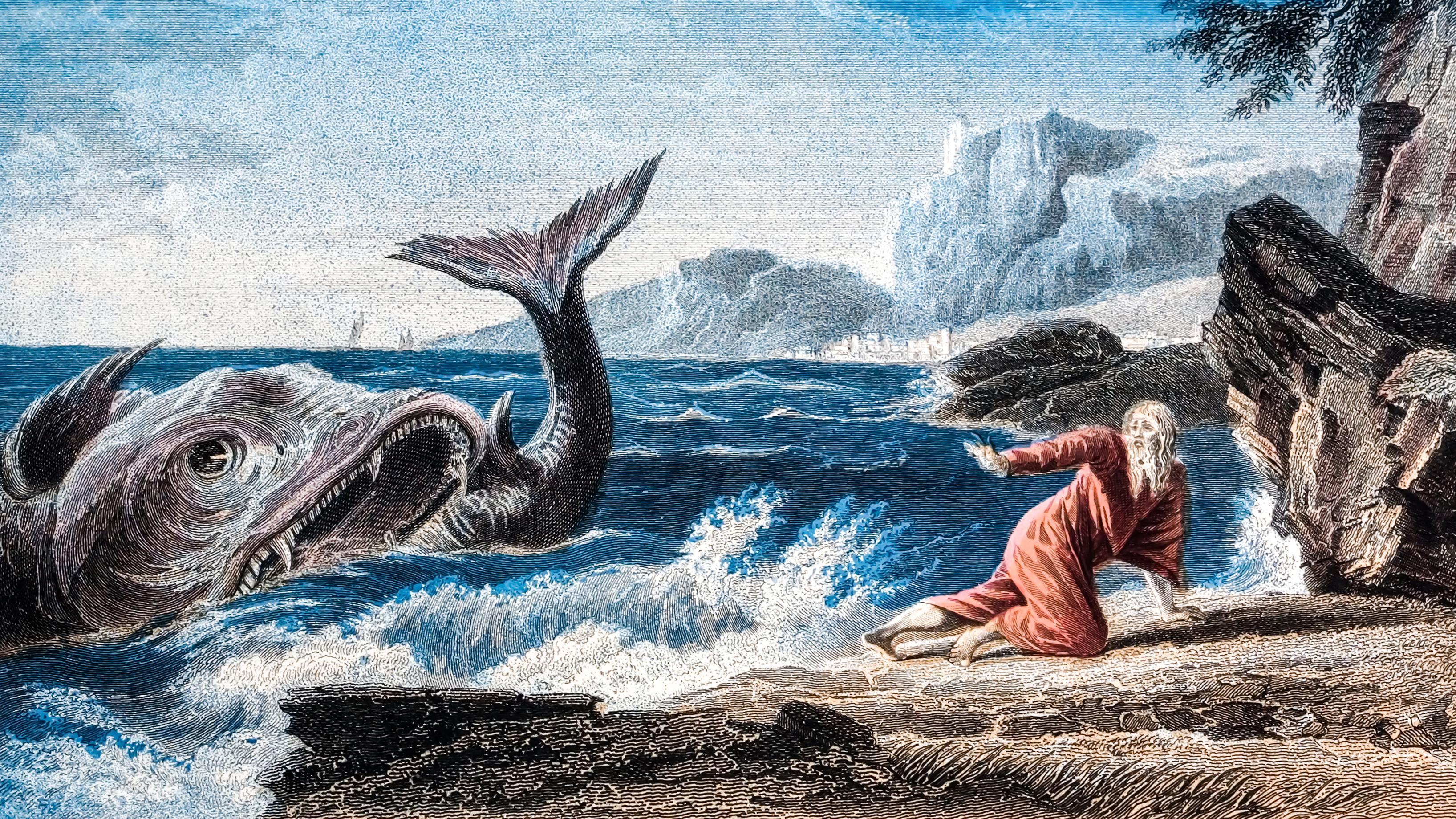 Библейский пророк во чреве кита 4 буквы. Prophet Jonah. Пророк Иона картина. Иона и кит. Доре пророк Иона.