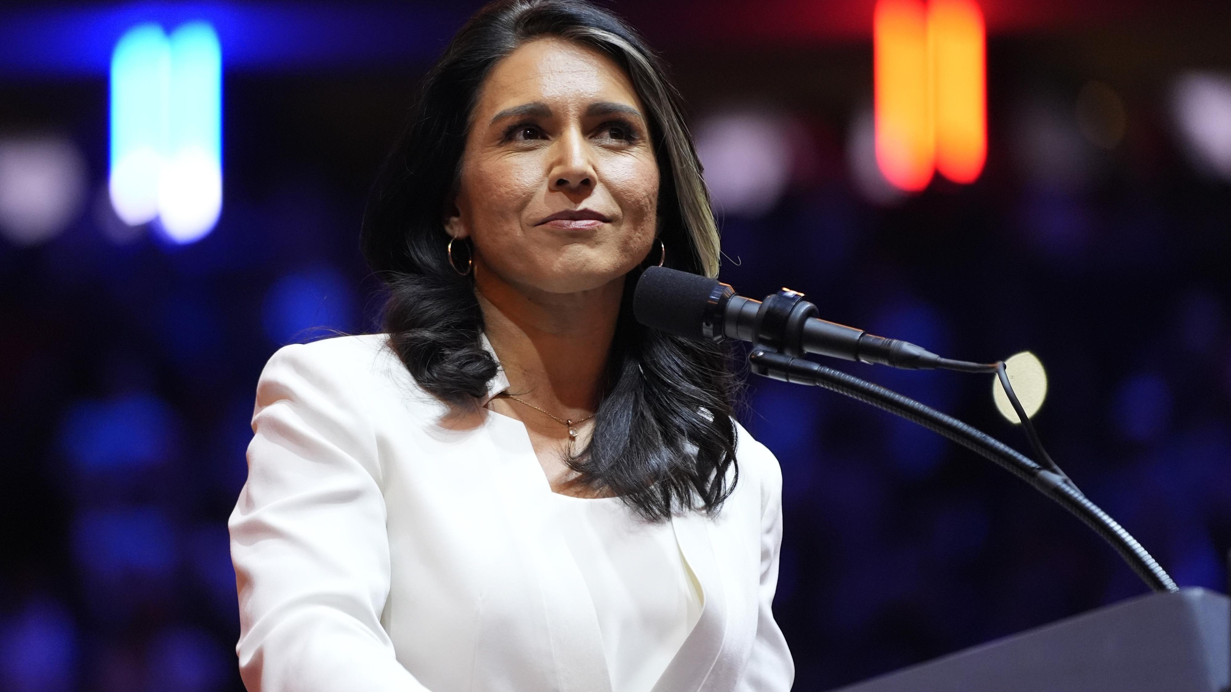 US-Regierung: Tulsi Gabbard bei einer Wahlkampfveranstaltung im Madison Square Garden im Oktober