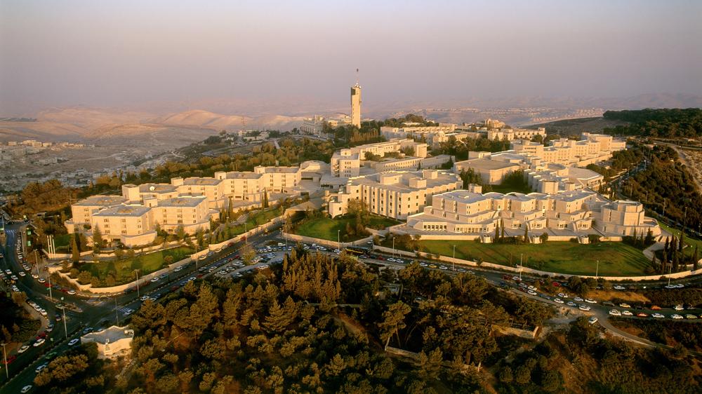Wissenschaft in Israël: Die Hebräische Universität Jerusalem, der Campus Grenzt direkt an de Arabische Teil der Stadt.