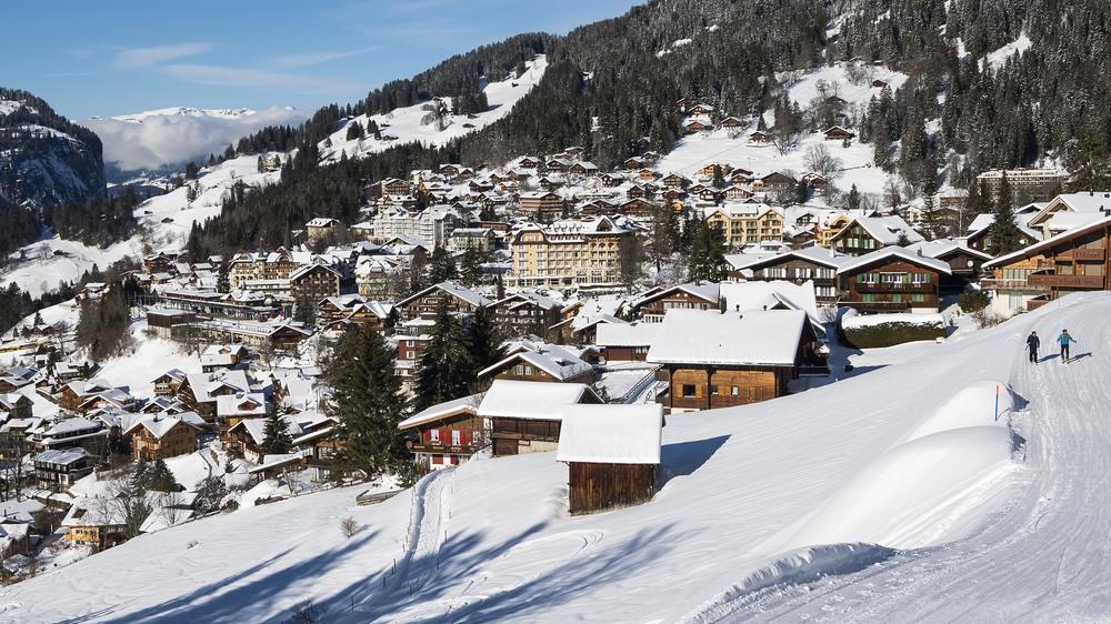 Wohnungsmangel in Wengen: Wengen, Winter im Berner Oberland