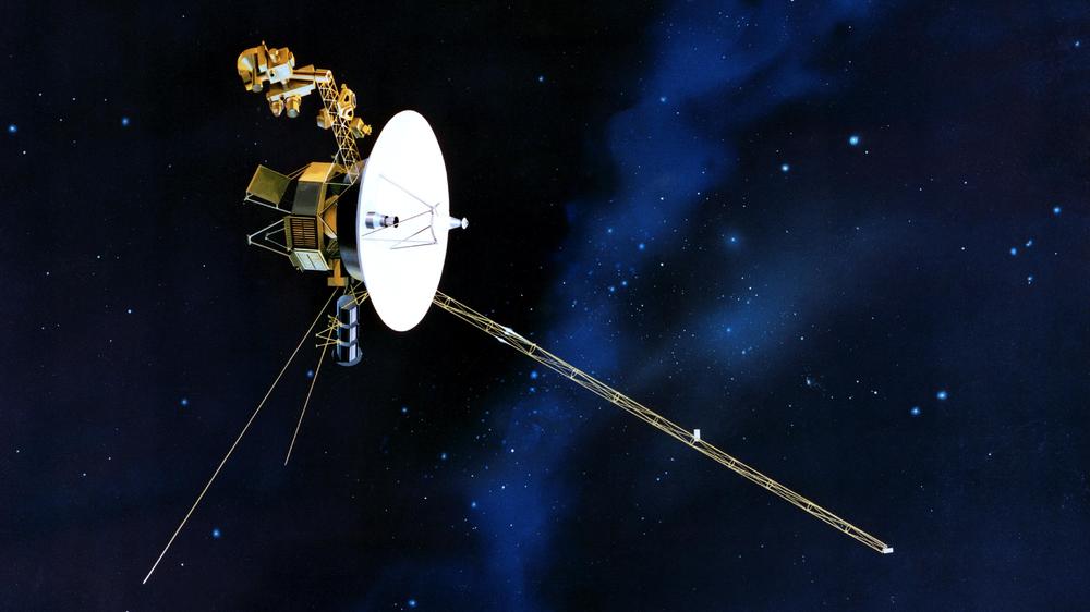 Raumsonde Voyager I: Eine Visualisierung der Raumsonde Voyager I