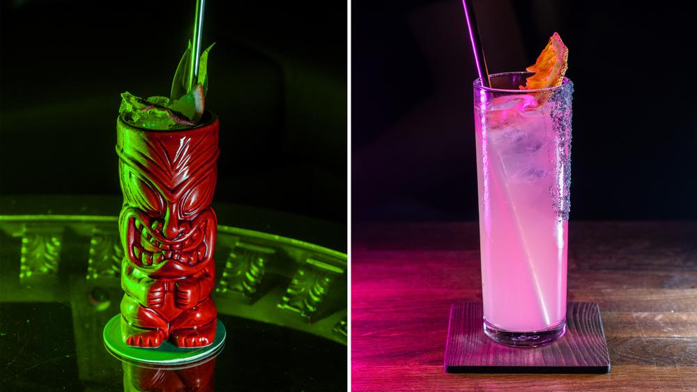 Bars in Tallinn: Ein Hakuna Matata im Whisper Sister (links) und ein Paloma in der Fotografiska Rooftop Bar (rechts)