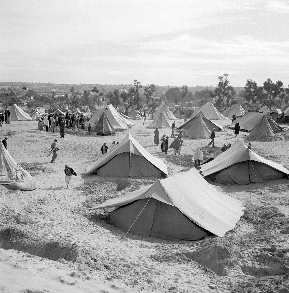 Nahostkonflikt: Vertrieben: arabische Flüchtlinge während des Unabhängigkeitskriegs 1949
