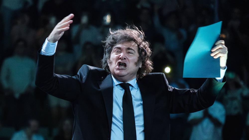 Javier Milei: Bekannt geworden für die "Kettensägen"-Rhetorik: der argentinische Präsident Javier Milei