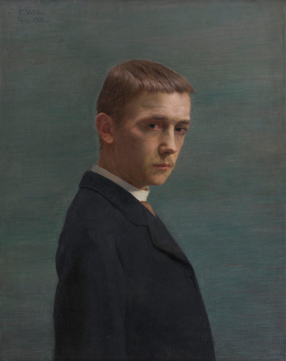 Félix Vallotton im Kunstmuseum Lausanne: Der Maler im Selbstbildnis (1885)