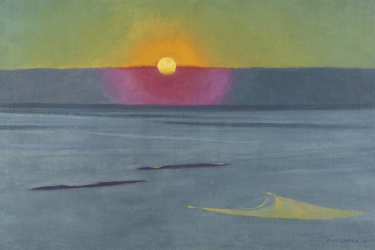 Félix Vallotton im Kunstmuseum Lausanne: "Sonnenuntergang im Nebel", gemalt von Félix Vallotton im Jahr 1911.
