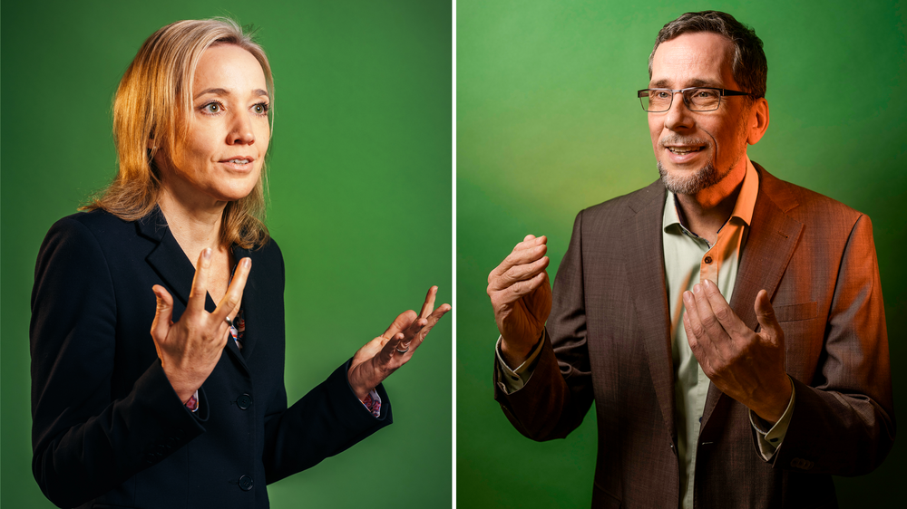 Atomausstieg: Kristina Schröder, links, Volker Quaschning (rechts)
