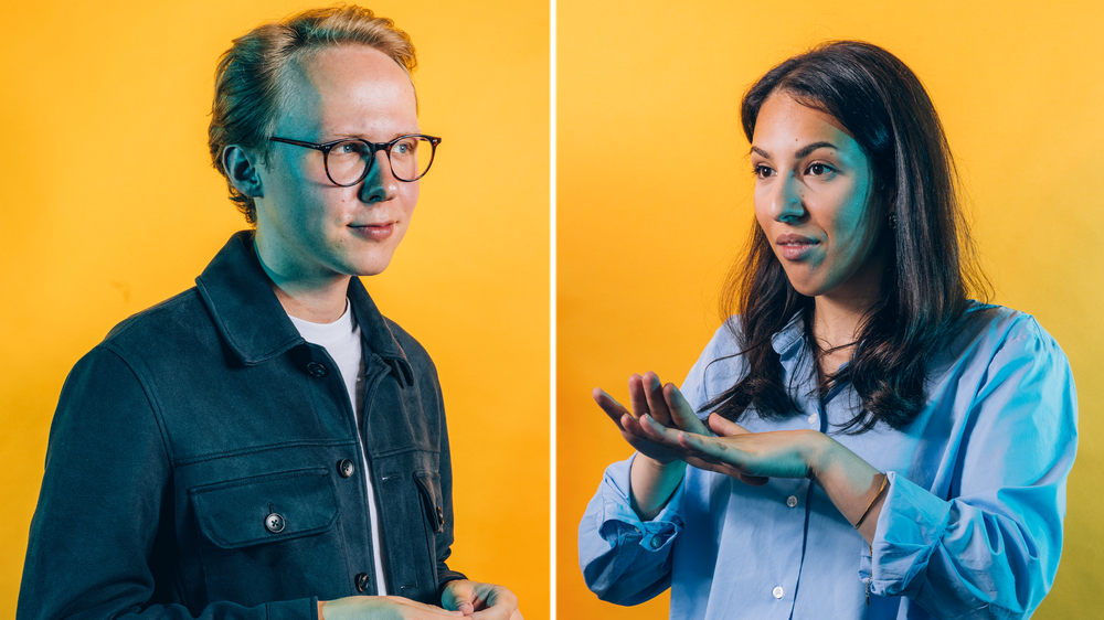 Finanzierung des Studiums: Torben Hundsdörfer, Juli-NRW-Vorsitzender (links); Jasmin Al Osman, Asta-Bochum-Vorsitzende (rechts)