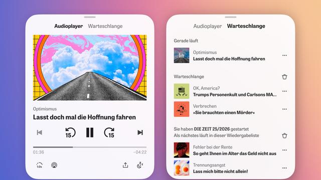 Versionsverlauf: Neue Audio-Funktionen in der ZEIT-App