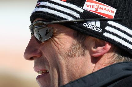 Bundestrainer Frank Ullrich während der Biathlon-WM in Südkorea