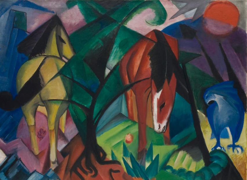 Картинки по запросу franz marc pferde und adler