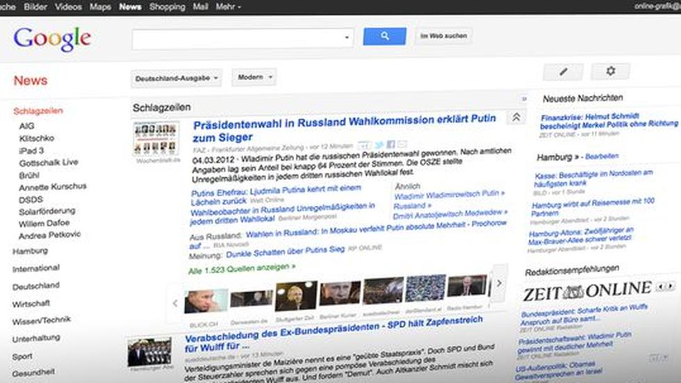 Google News sammelt aktuelle Nachrichten aus vielen Quellen.
