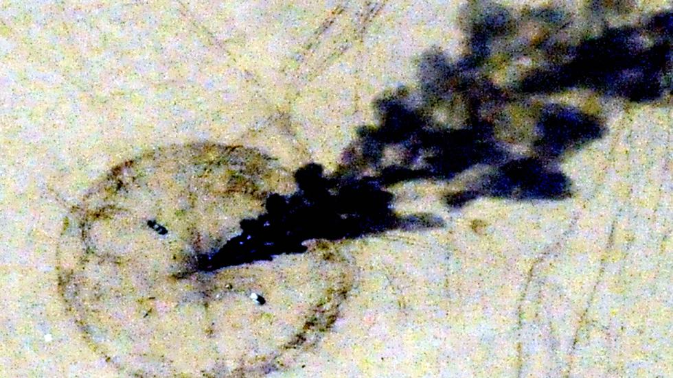 Drohnenkrieg: Archivbild des Einschlags einer Hellfire-Rakete im Irak nahe Bagdad 2010.