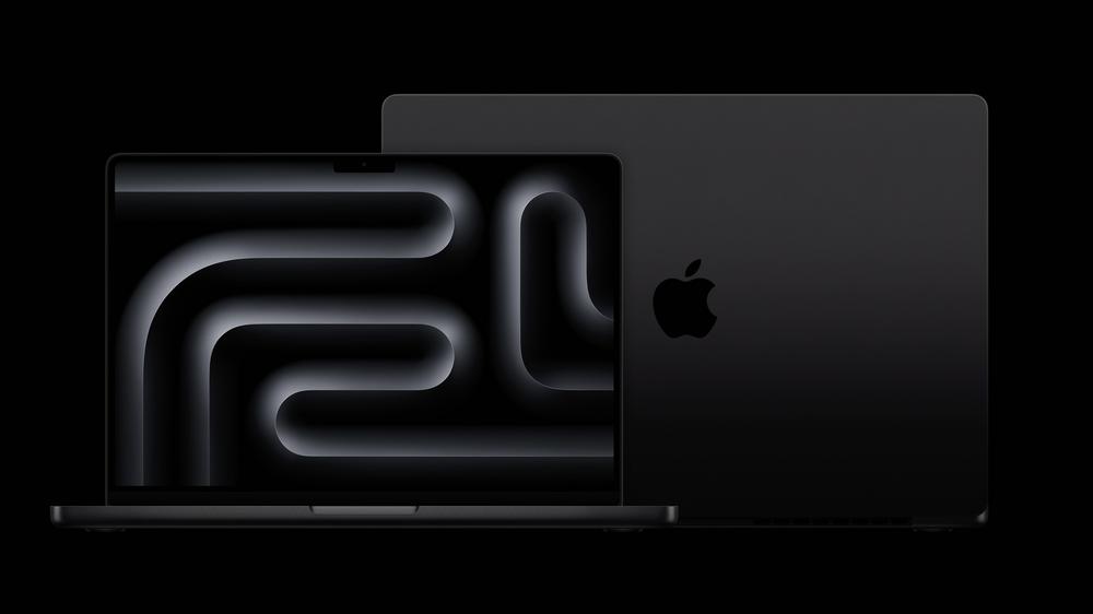 Keynote: Erstmals seit mehr als 10 Jahren wird ein MacBook Pro in Schwarz erhältlich sein.  