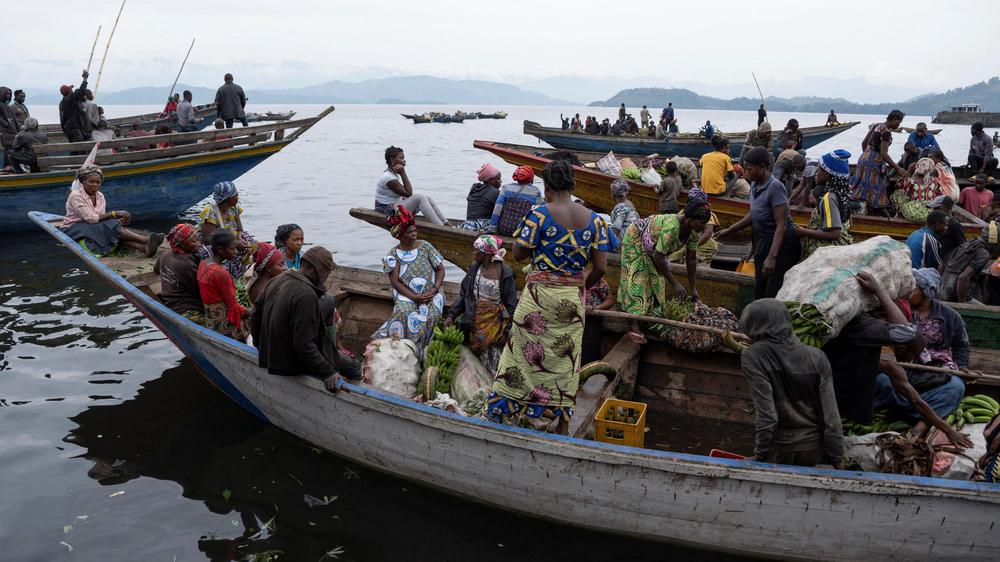Menschenrechte: Händler im Osten der Demokratischen Republik Kongo: Die Region ist seit 2021 Schauplatz eines Konflikts zwischen Regierungstruppen und Rebellen der Bewegung M23.