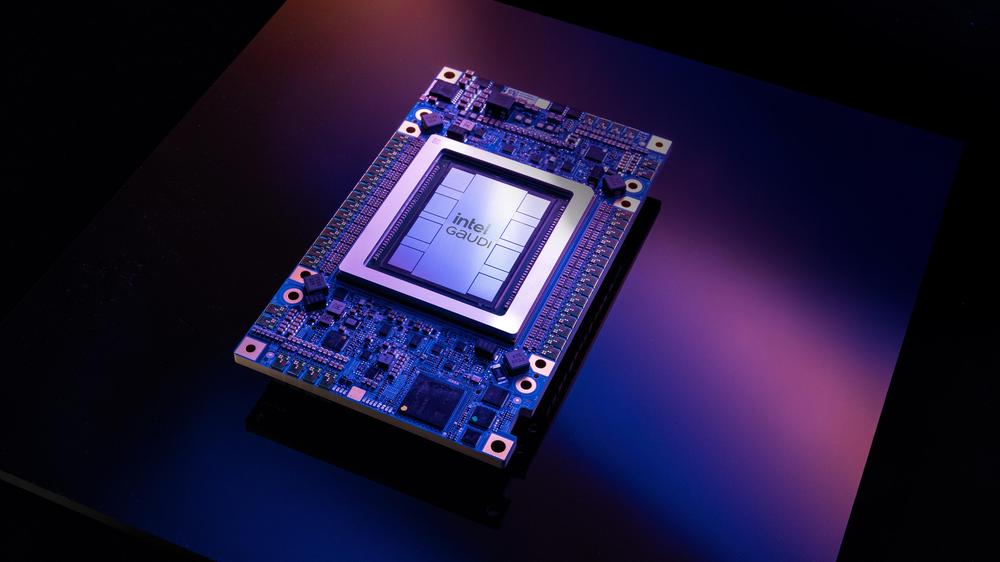 Gaudi 3: kleinere chip, grotere Hoffnung: Intel's Gaudi-3-Beschleuniger. 