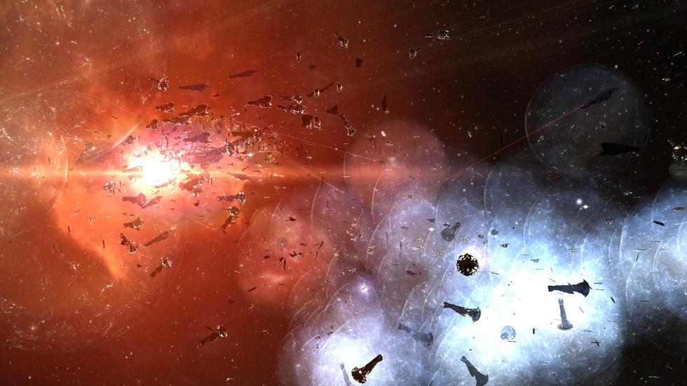 Weltraumschlacht in Eve Online