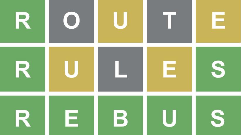 In "Wordle" gilt es, ein Wort aus fünf Buchstaben zu finden.