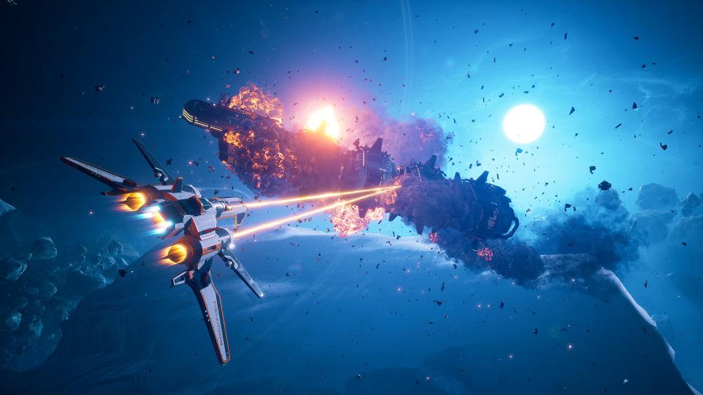 Deutscher Computerspielpreis: In "Everspace 2" steuern Spielerinnen und Spieler ihr eigenes Raumschiff durch Weltraumschlachten.