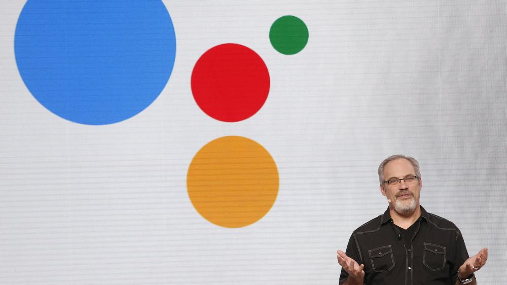 Google Assistant: Scott Huffman auf der Entwicklerkonferenz Google I/O 2016.