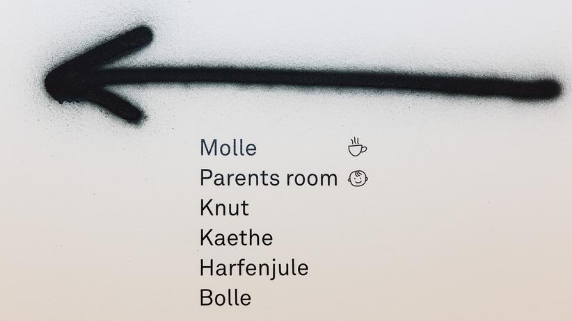 Google-Büro in Berlin: Google hat für seine Meetingräume, sagen wir, ungewöhnliche Namen gewählt.