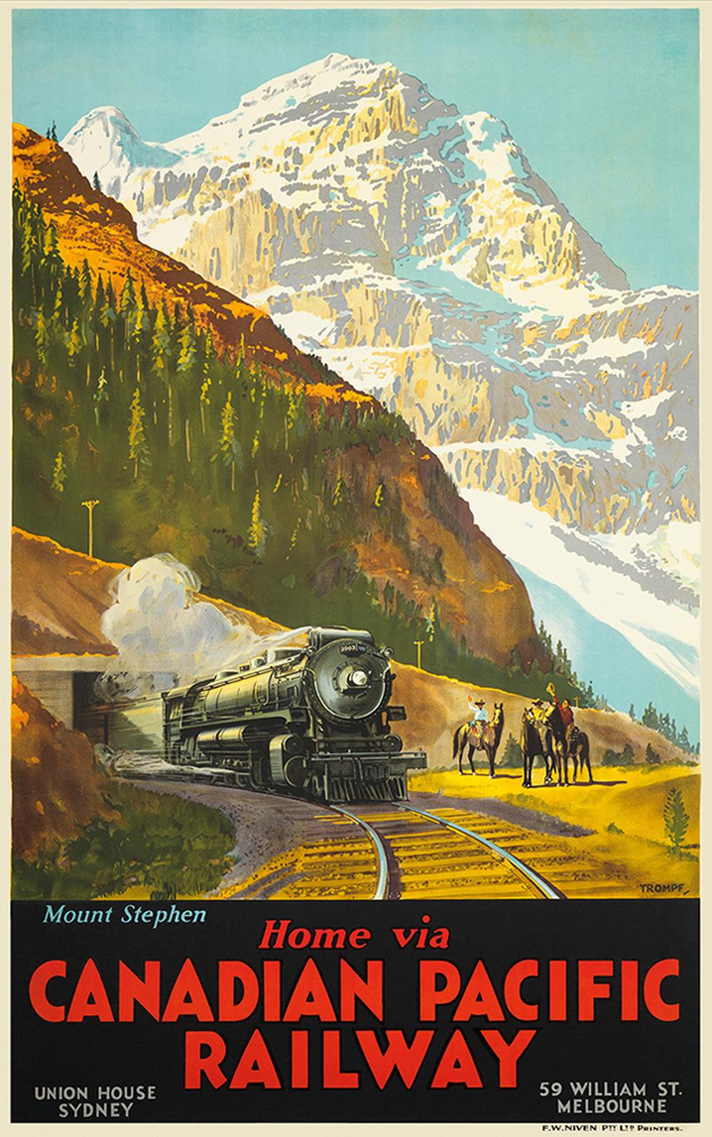 Canadian Pacific Railway Kanada ist eine Erfindung der Werbung ZEIT