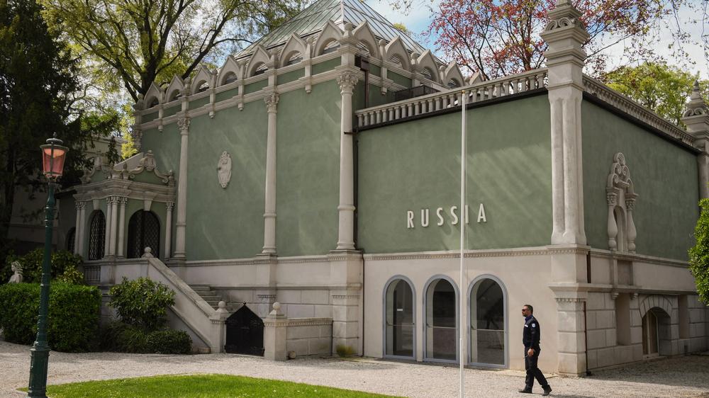  Noch ist der russische Pavillon bei der Kunstbiennale in Venedig geschlossen.