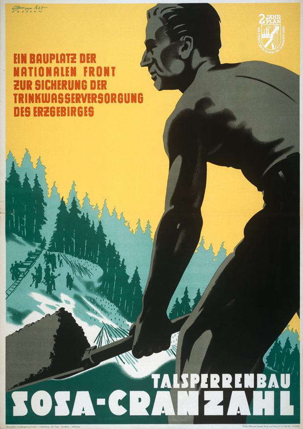 Poster DDR Im Osten geht die Sonne auf A1 Raumfahrt Propaganda Plakat 