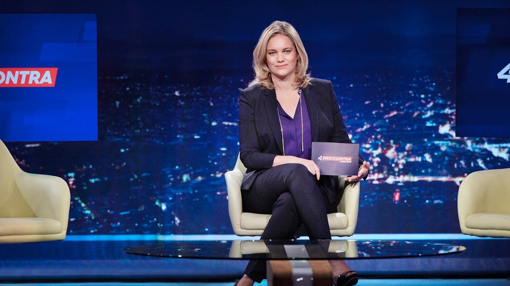 Corinna Milborn: Die österreichische Fernseh-Moderatorin will mit Felix Baumgartner in ihrer Sendung diskutieren.