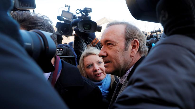 Gerichtsverfahren: Der US-Schauspieler Kevin Spacey bei seiner Ankunft am Gericht