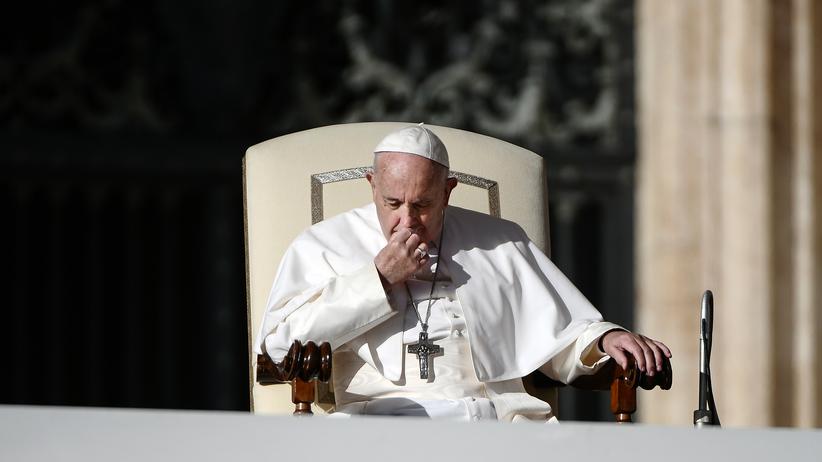 Vatikan: Papst Franziskus während einer seiner wöchentlichen Audienzen in Rom