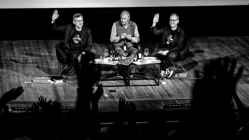 Interviewpodcast: Im Audimax der Hamburger Universität wurde der unendliche Podcast vor Publikum aufgezeichnet. Nach vier Stunden und 47 Minuten war alles gesagt.