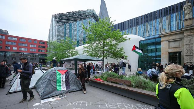 Gaza-Proteste: Demonstrierende besetzen Audimax der Uni Leipzig