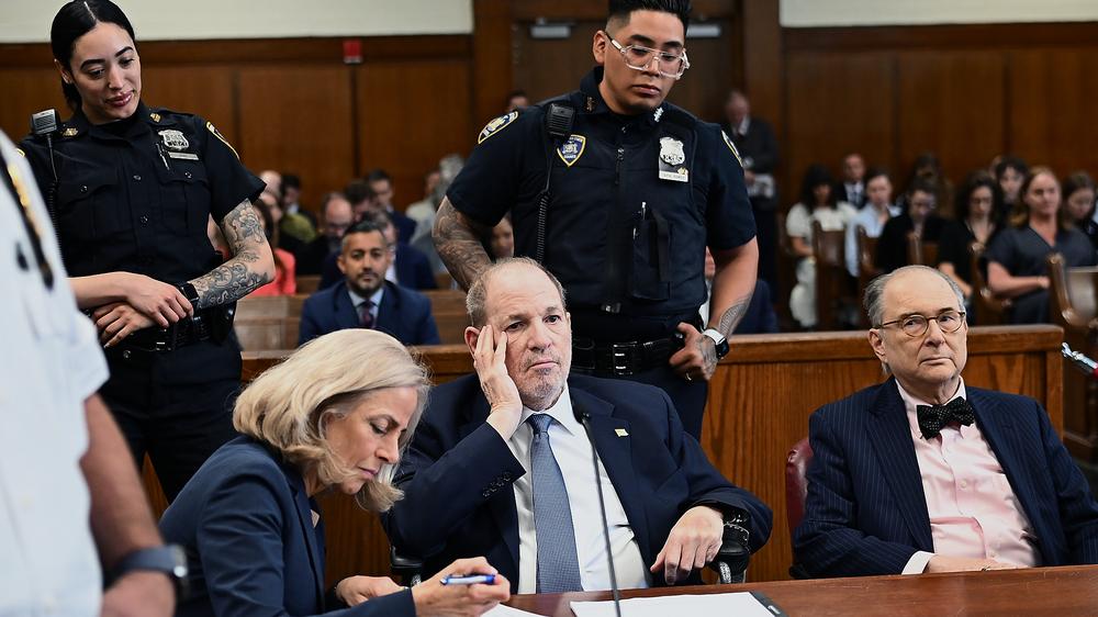 Vergewaltigungsvorwurf: Harvey Weinstein bei der Anhörung in New York am 1. Mai