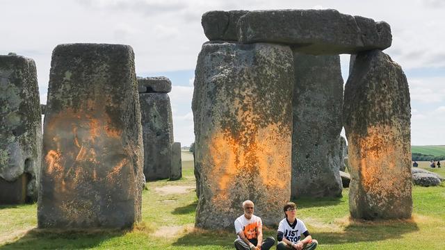 Großbritannien: Klimaaktivisten nach Farbattacke auf Stonehenge festgenommen