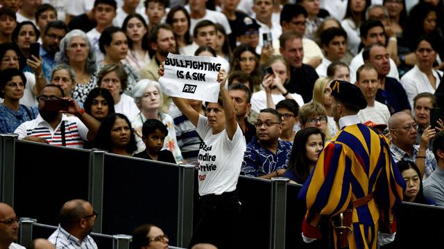 Vatikan: Tierschützerinnen protestieren bei Papst-Audienz gegen Stierkampf